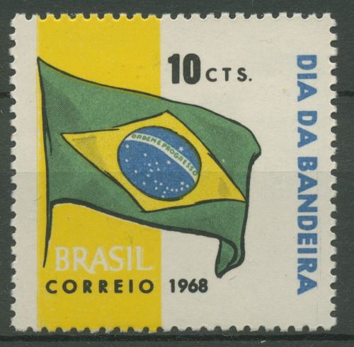 Brasilien 1968 Nationalflagge 1196 ungebraucht ohne Gummierung