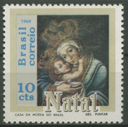 Brasilien 1969 Weihnachten Ölgemälde 1239 postfrisch