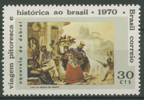 Brasilien 1970 Gemälde Sklaven Jean B. Debret 1257 ungebraucht ohne Gummierung
