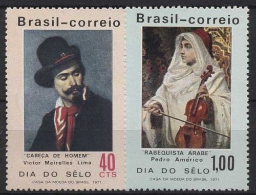 Brasilien 1971 Tag der Briefmarke Gemälde 1285/86 postfrisch