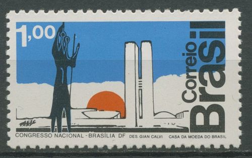 Brasilien 1972 Nationalkongress Denkmal "Zwei Krieger" 1350 postfrisch