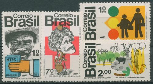 Brasilien 1972 Das Land und der Mensch 1352/55 postfrisch