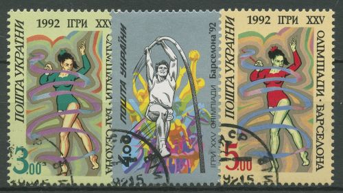 Ukraine 1992 Olympia Sommerspiele Barcelona 83/85 gestempelt