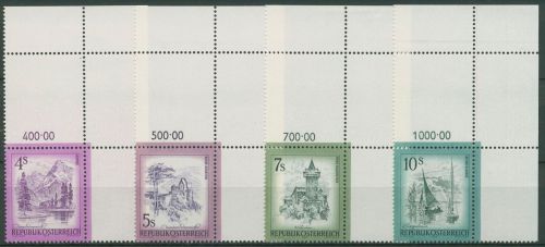 Österreich 1973 Sehenswürdigkeiten 1430/33 Lf Ecken postfrisch
