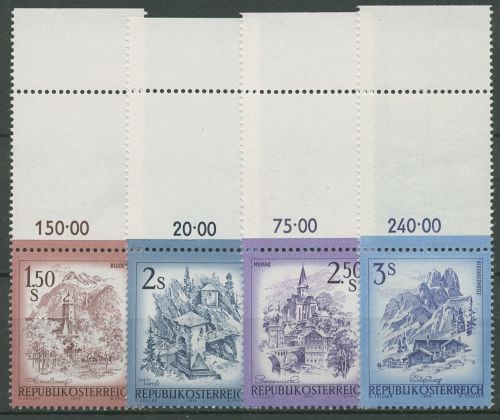 Österreich 1974 Sehenswürdigkeiten 1439/42 Lf postfrisch
