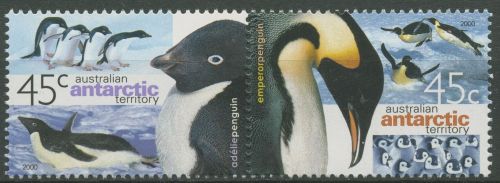 Austral. Antarktis 2000 Kaiserpinguin Adeliepinguin 123/24 ZD postfrisch