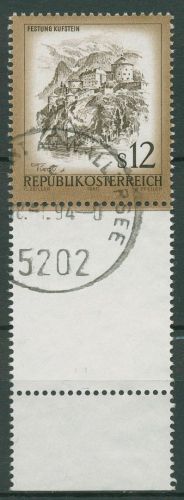 Österreich 1980 Sehenswürdigkeiten 1654 Lf unten gestempelt