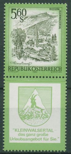 Österreich 1982 Sehenswürdigkeiten 1711 Lf unten mit Zudruck postfrisch