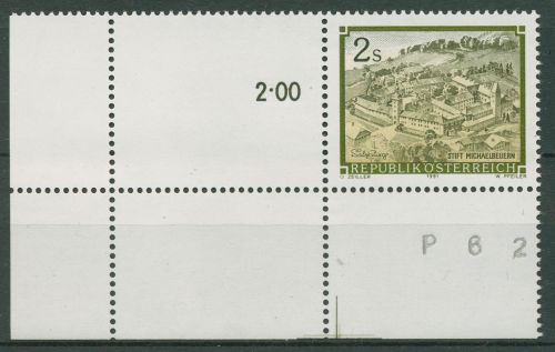 Österreich 1991 Stifte & Klöster 2039 Lf Ecke postfrisch