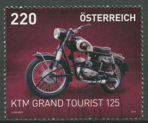 Österreich 2018 Motorräder KTM R125 3387 gestempelt