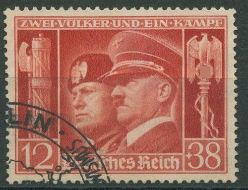 Deutsches Reich 1941 Dt.-Italienische Waffenbrüderschaft 763 gestempelt