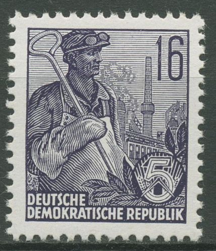 DDR 1953 Fünfjahrplan (II) Stahlarbeiter 412 X II postfrisch