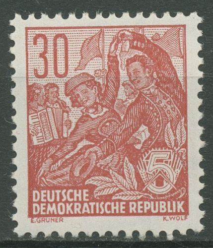 DDR 1953 Fünfjahrplan (II) Volkstanzgruppe 416 x X I postfrisch