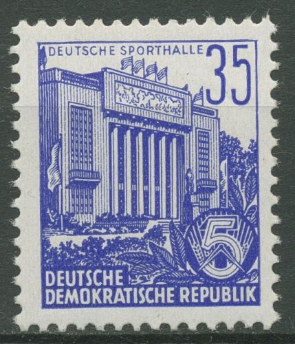 DDR 1953 Fünfjahrplan (II) Sporthalle 417 x X I postfrisch