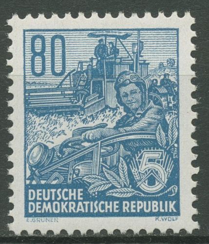 DDR 1953 Fünfjahrplan (II) Mähdrescher 421 X I postfrisch