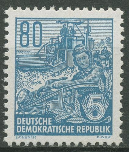 DDR 1953 Fünfjahrplan (II) Mähdrescher 421 X II postfrisch