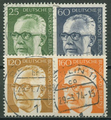 Berlin 1971 Bundestpräsident Dr. Gustav Heinemann 393/96 gestempelt