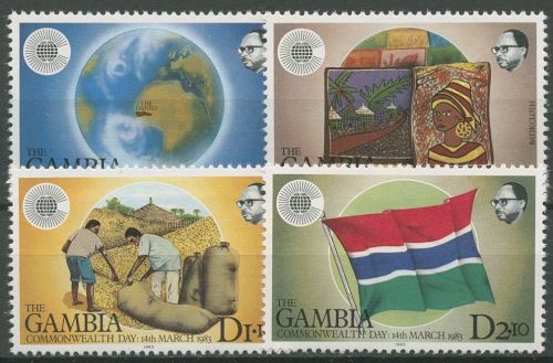 Gambia 1983 Commonwealth-Tag Erdnüsse Batiken 457/60 postfrisch