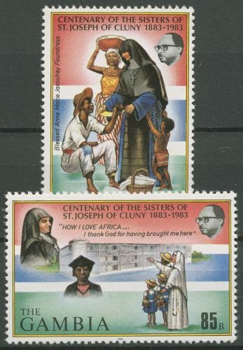 Gambia 1983 Orden von Cluny Krankenhaus Studenten 461/62 postfrisch