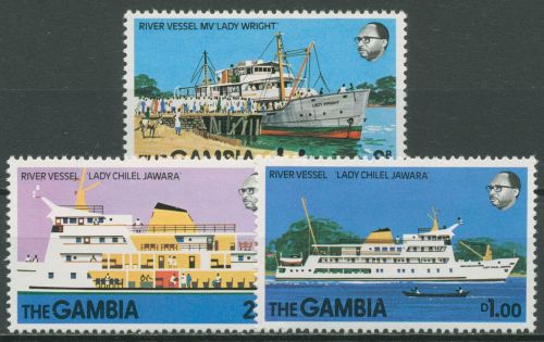 Gambia 1978 Flussdampfer Lady Chilel Jawara 378/80 postfrisch