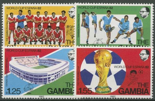 Gambia 1982 Fußball-WM in Spanien Pokal Stadion 441/44 postfrisch