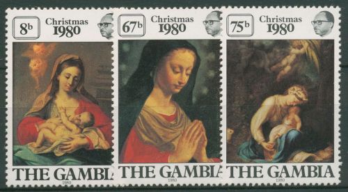 Gambia 1980 Weihnachten Madonnen 415/17 postfrisch