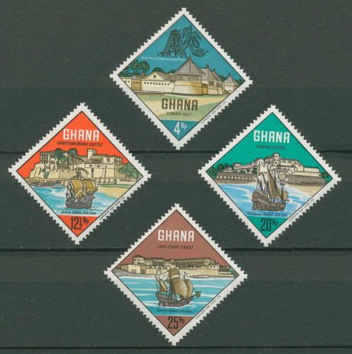 Ghana 1967 Festungen und Schiffe 306/09 A postfrisch