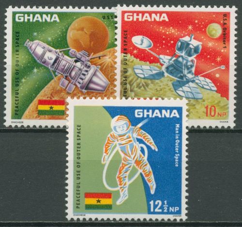 Ghana 1967 Erfolge der Weltraumforschung 310/12 A postfrisch