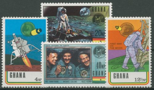 Ghana 1970 Erste bemannte Mondlandung 397/00 A postfrisch