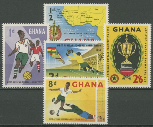 Ghana 1959 Westafrikanische Fußballmeisterschaft 63/67 postfrisch
