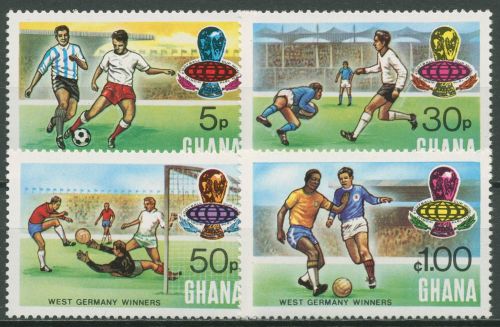 Ghana 1974 Fußball-WM Sieger Deutschland 581/84 A postfrisch