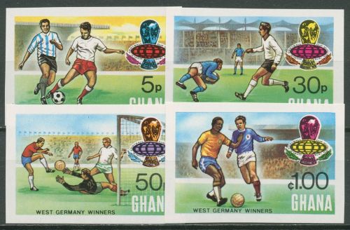 Ghana 1974 Fußball-WM Sieger Deutschland 581/84 B postfrisch