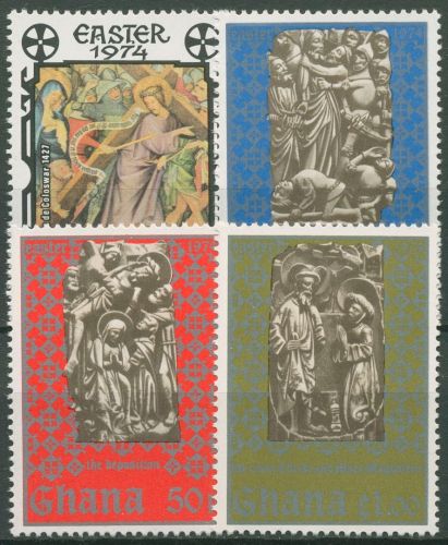 Ghana 1974 Ostern Alabasterreliefs 540/43 A postfrisch
