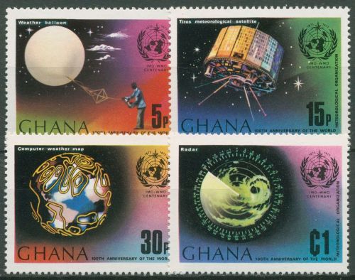 Ghana 1973 Meteorologische Organisation WMO 520/23 A postfrisch