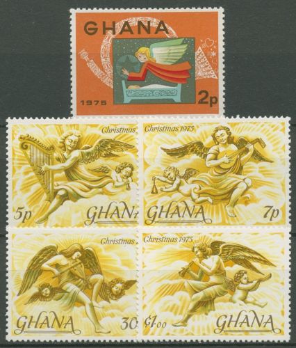 Ghana 1975 Weihnachten Engel 621/25 A postfrisch