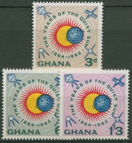 Ghana 1964 Jahr der ruhigen Sonne 170/72 A postfrisch