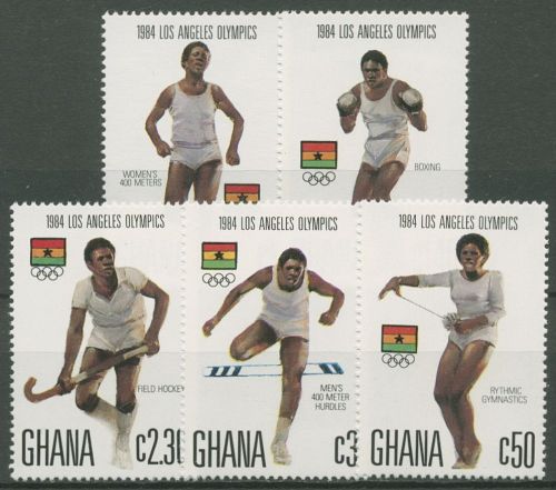 Ghana 1984 Olympische Sommerspiele Los Angeles 1048/52 postfrisch