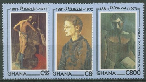 Ghana 1993 Gemälde von Pablo Picasso 1877/79 postfrisch
