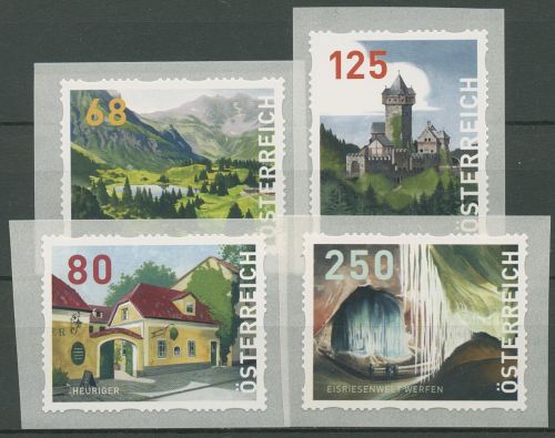 Österreich 2018 Dispenser-Marken Landschaft Sehenswürdigkeiten 5/8 postfrisch