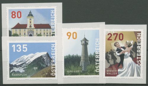 Österreich 2019 Dispenser-Marken Landschaft Sehenswürdigkeiten 17/20 postfrisch