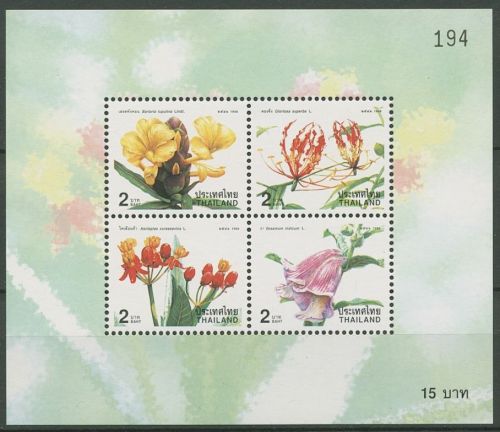 Thailand 1998 Neujahr Heilpflanzen Blüten Block 115 postfrisch (C25251)
