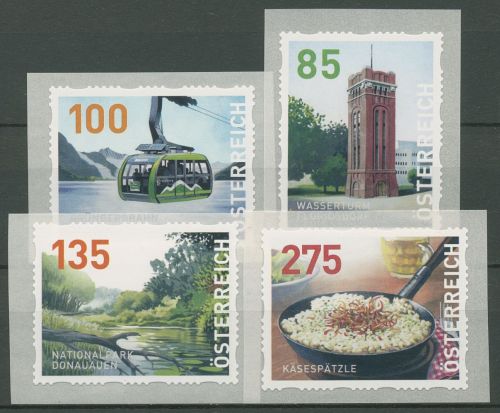 Österreich 2020 Dispenser-Marken Landschaft Sehenswürdigkeiten 29/32 postfrisch