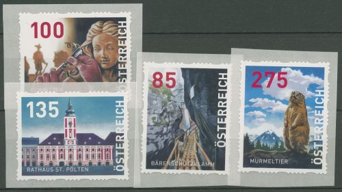 Österreich 2020 Dispenser-Marken Landschaft Sehenswürdigkeiten 37/40 postfrisch
