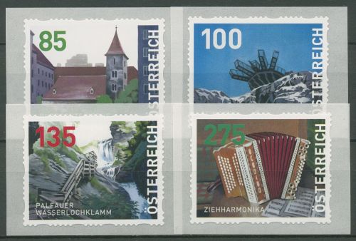 Österreich 2021 Dispenser-Marken Landschaft Sehenswürdigkeiten 41/44 postfrisch