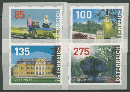 Österreich 2021 Dispenser-Marken Landschaft Sehenswürdigkeiten 49/52 postfrisch