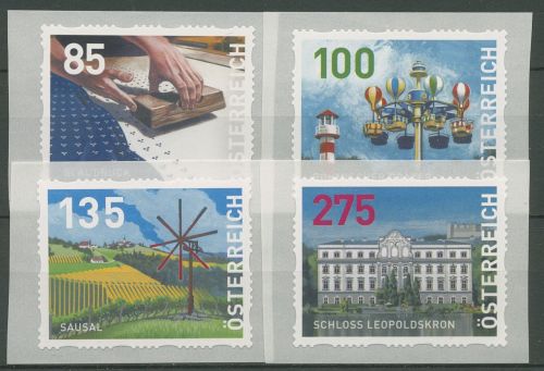 Österreich 2022 Dispenser-Marken Landschaft Sehenswürdigkeiten 53/56 postfrisch