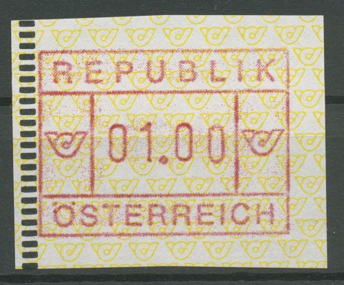 Österreich 1988 Automatenmarken Posthörner ATM 2.1 b Einzelwert postfrisch