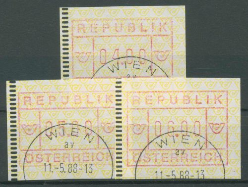 Österreich 1988 Automatenmarken Posthörner ATM 2.1 b S1 gestempelt