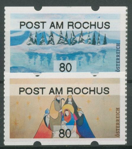 Österreich 2018 Automatenmarke Weihnachten POST AM ROCHUS ATM 56/57.1 postfrisch