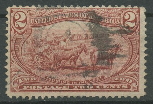 USA 1898 Omaha Trans-Mississippi-Ausstellung Ackerbau 118 gestempelt